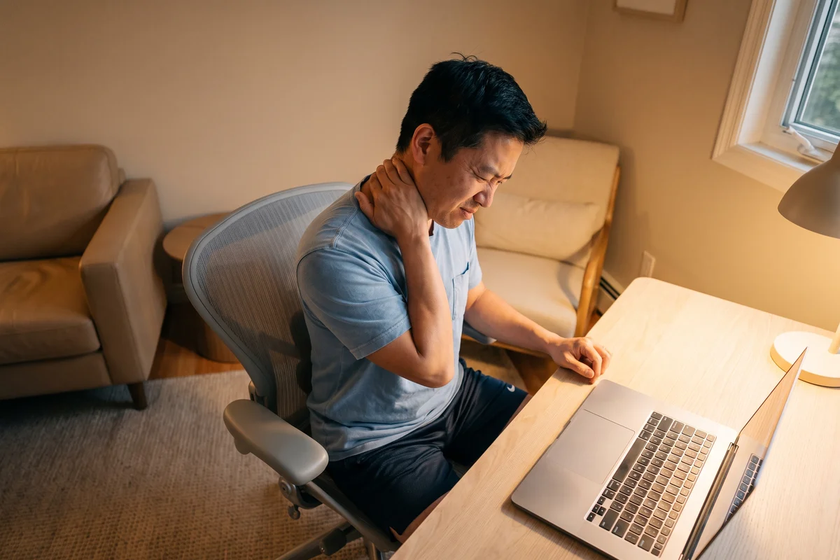 Therapist treating a patient for neck pain at Ability Allies in Seacoast, NH